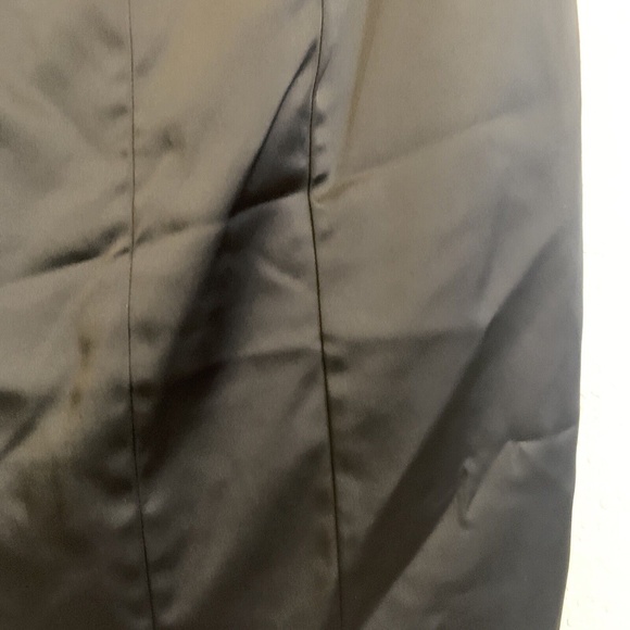 White House Black Market Black Acetate Straight Pencil Skirt Women's Size 00 - Picture 3 of 11